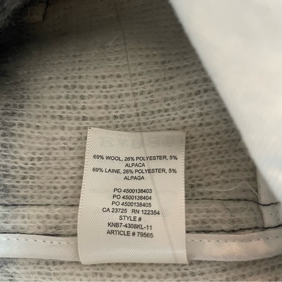 Wilfred Free Plaid Fleece Alpaca Wool Ganna Shirt Jacket shacket 20998 - Picture 9 of 10